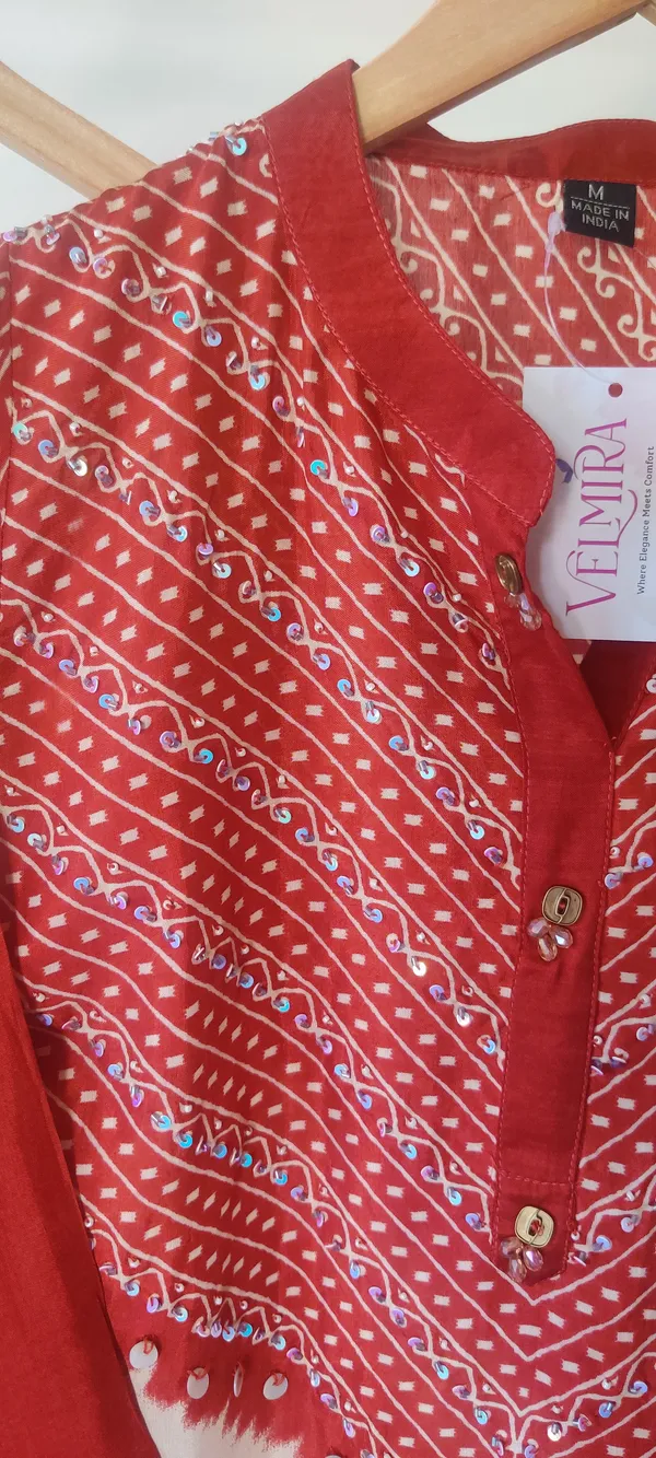 Red_Pure_Muslin_Embroidered_Co_Ord_Set_For_Women