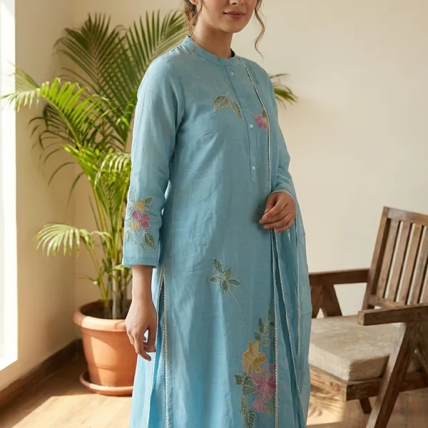 Sky_Blue_Pure_Mul_Chanderi_Suit_Set_For_Women