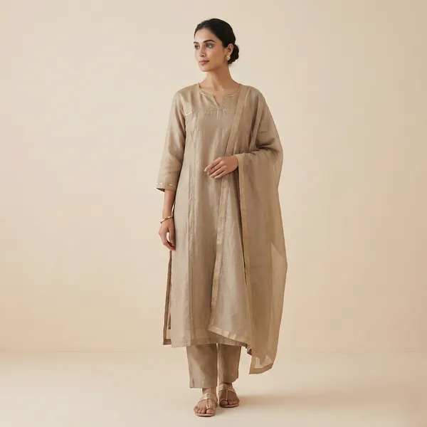 Beige_Pure_Chanderi_Suit_For_Women
