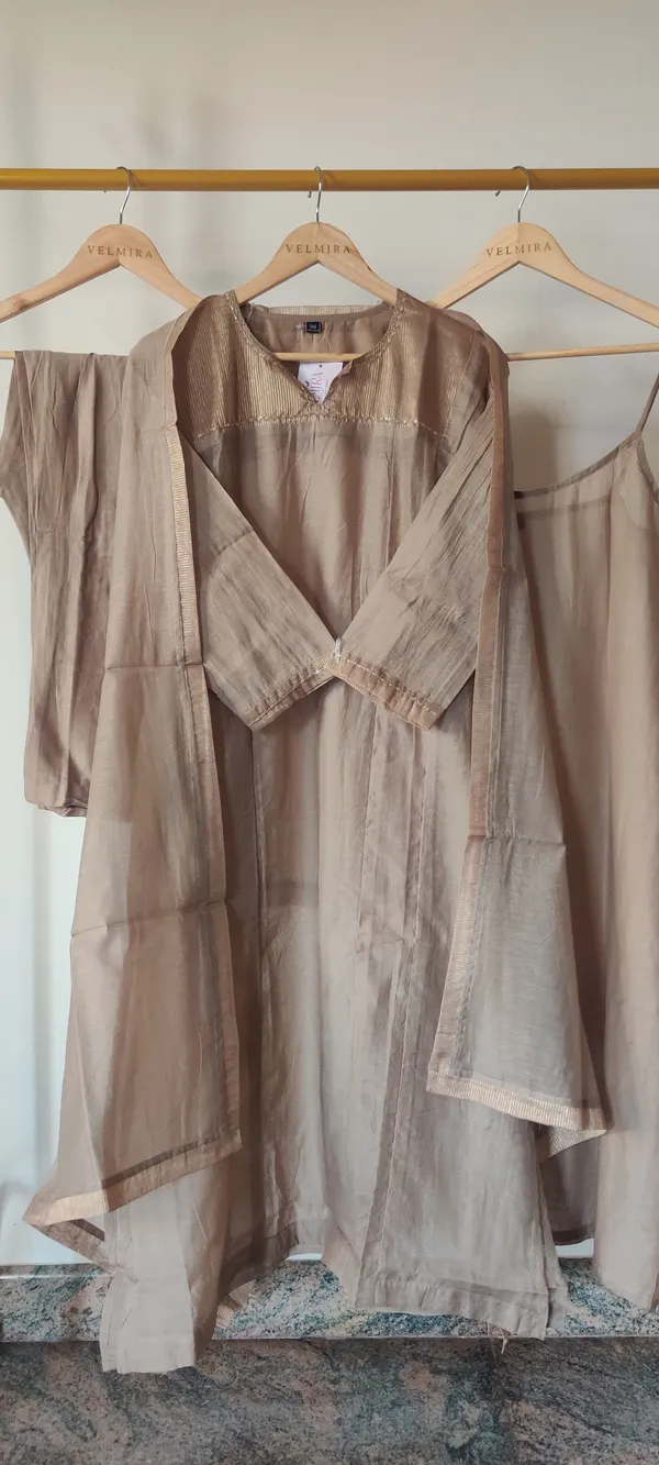 Beige_Pure_Chanderi_Suit_For_Women