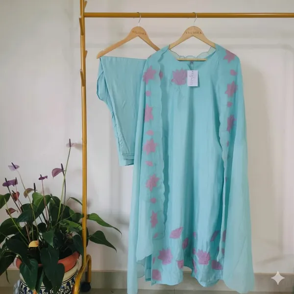 Sky_Blue_Aqua_Blue_Suit_Set_For_Women
