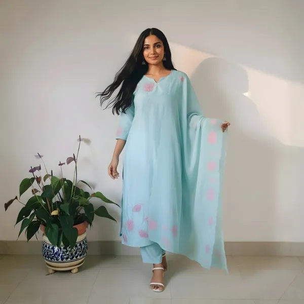 Sky_Blue_Aqua_Blue_Suit_Set_For_Women