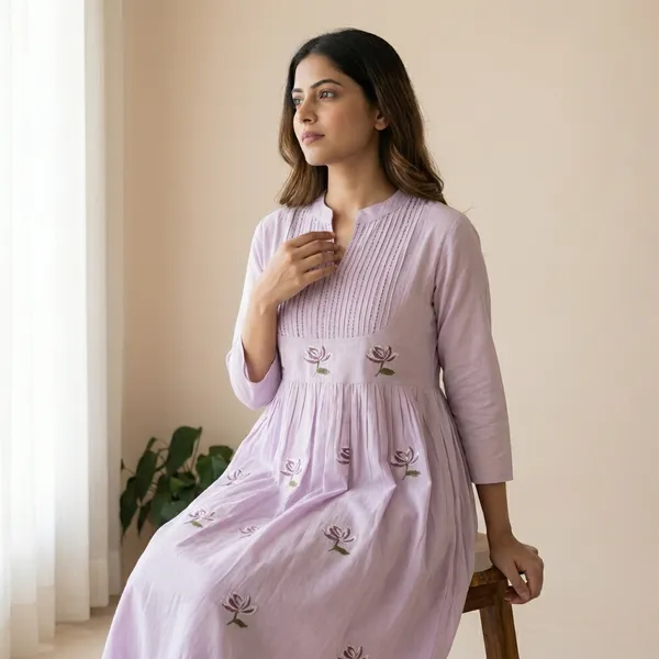 Lavender_Mul_Cotton_Co_Ord_Set_For_Women