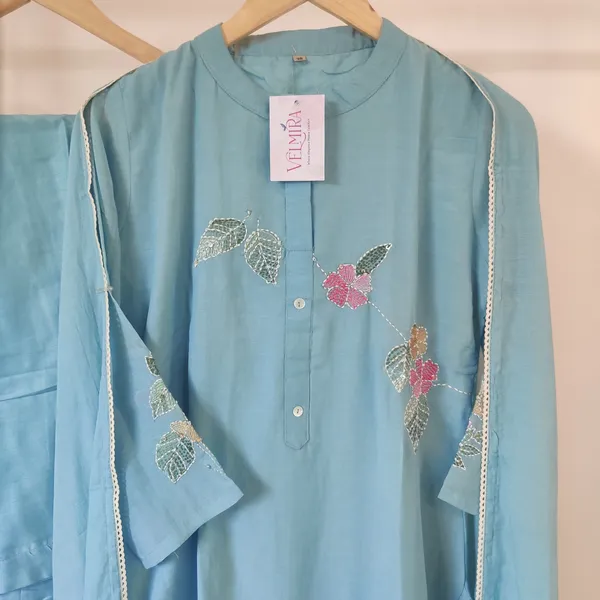 Sky_Blue_Pure_Mul_Chanderi_Suit_Set_For_Women