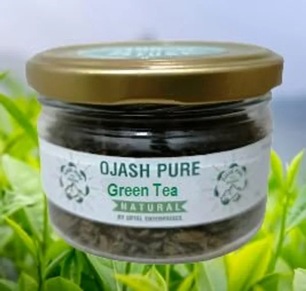 Ojash_Pure_Green_Tea_Glass_Jar_Natural_Antioxidant_Rich_Fat_Cutter