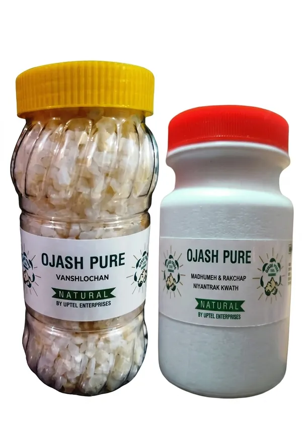 Ojash_Pure_Madhumeh_Raktchap_Niyantrak_Kwath_And_Vanshlochan_Herbal_Extract
