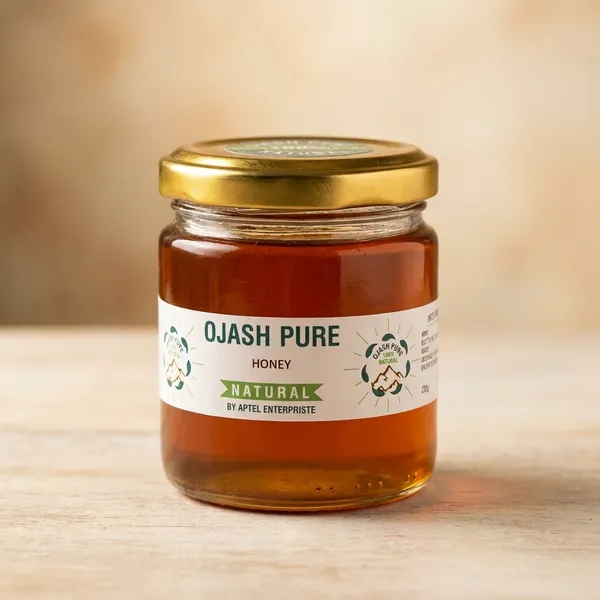 Ojash_Pure_Natural_Honey_Glass_Jar