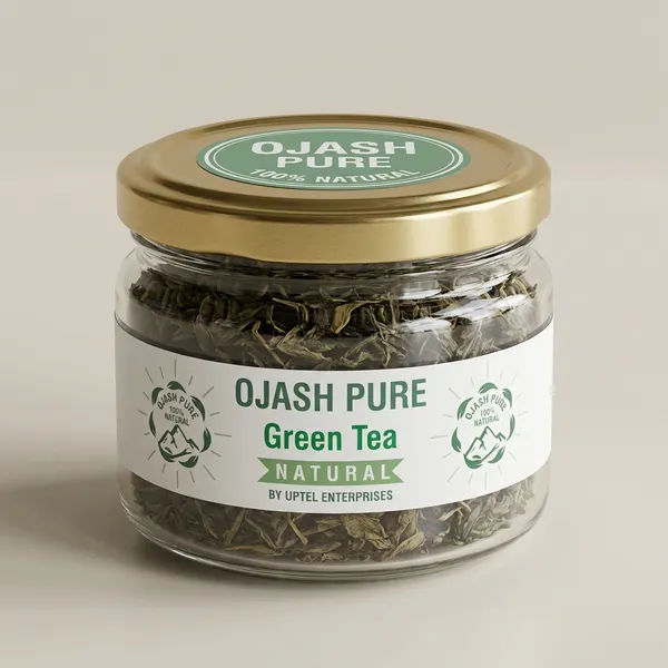 Ojash_Pure_Green_Tea_Glass_Jar_Natural_Antioxidant_Rich_Fat_Cutter