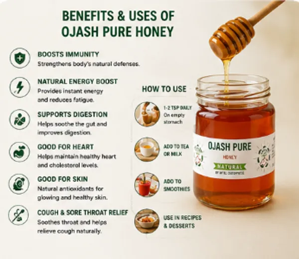 Ojash_Pure_Natural_Honey_Glass_Jar