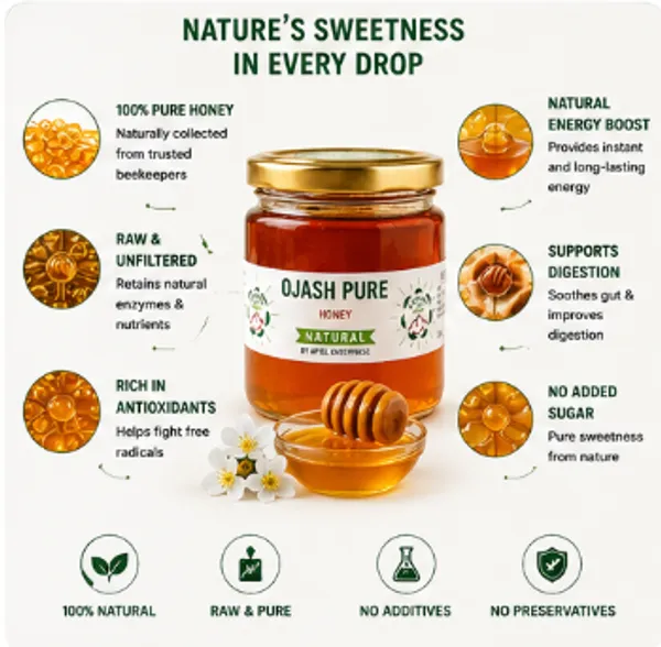 Ojash_Pure_Natural_Honey_Glass_Jar