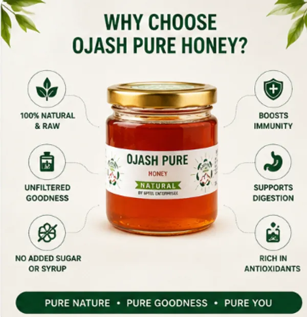 Ojash_Pure_Natural_Honey_Glass_Jar
