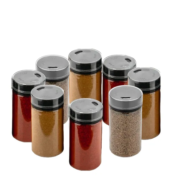 Transparent_Plastic_Spice_Bottle_Set_Round_Masala_Containers_With_Normal_Lid_Kitchen_Seasoning_Storage_Jars_160_Ml_Each