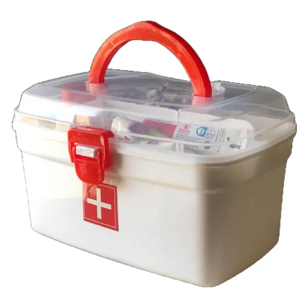 Empty_First_Aid_Kit_|_Plastic_Medical_Organizer_For_Home_&_Travel_|_Emergency_Medicine_Storage_Kit_|_Portable_First_Aid_Essentials