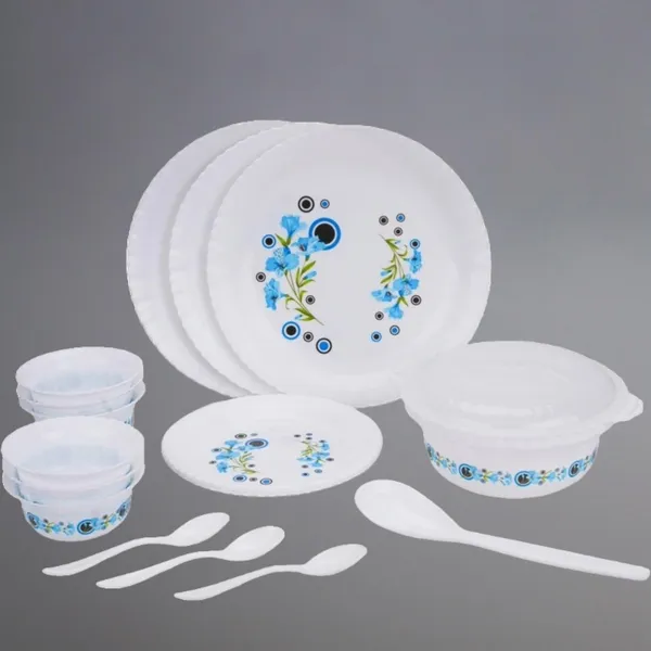 18-Piece_Microwave_Safe_Dinner_Set,_Blue_Floral_Design,_Unbreakable_Plastic_With_Plates,_Bowls_And_Spoons