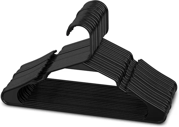 Pack_Of_6__Heavy_Duty_Plastic_Clothes_Hangers__Grey_Smooth_Finish_Adult_Size_40X23Cm__Notched_Design_Durable_&_Space_Saving
