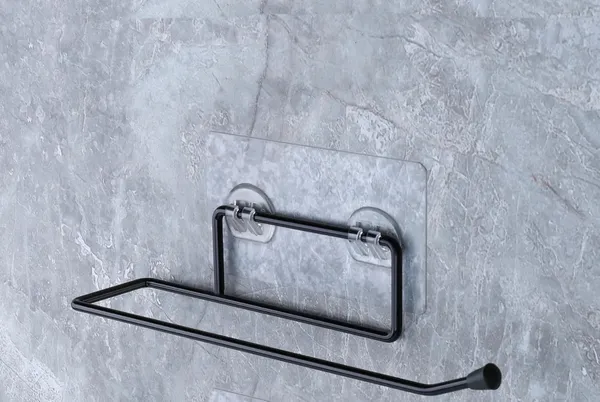 Wall_Mount_Steel_Toilet_Paper_Holder_|_Black_Self-Adhesive_Bathroom_Tissue_Roll_Stand_With_Suction_Cup_|_25_X_5.5_Cm