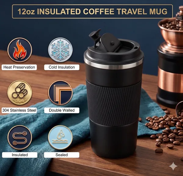Premium_600ml_Insulated_Coffee_Travel_Mug__Double_Walled_Stainless_Steel__Leak_Proof_&_Car_Friendly_Coffee_Tumbler_with_Anti_Slip_Black_Silicone_Grip__Perfect_for_Home_Office__and_Outdoor_Travel