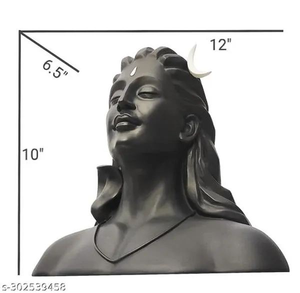 Adiyogi_Shiva_Statue_For_Worship_Home_Office_Decor_In_Matt_Black_Big_Size_12_Inch_Length