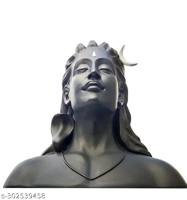 Adiyogi_Shiva_Statue_For_Worship_Home_Office_Decor_In_Matt_Black_Big_Size_12_Inch_Length