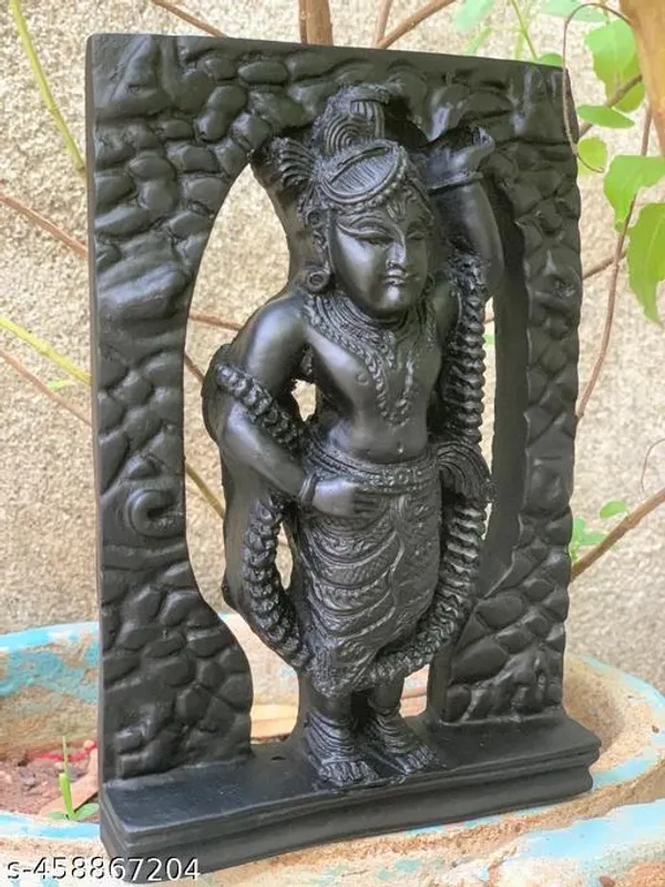 Nathdwara_Srinathji_Girikandra_Darshan_Swaroop_Lord_Krishna_Statue_Sculpture_For_Home_Office_Bedroom_Living_Room_Size_Height_8_Inch_Lenghth_5.5_Inch_Material_Marble_Dust