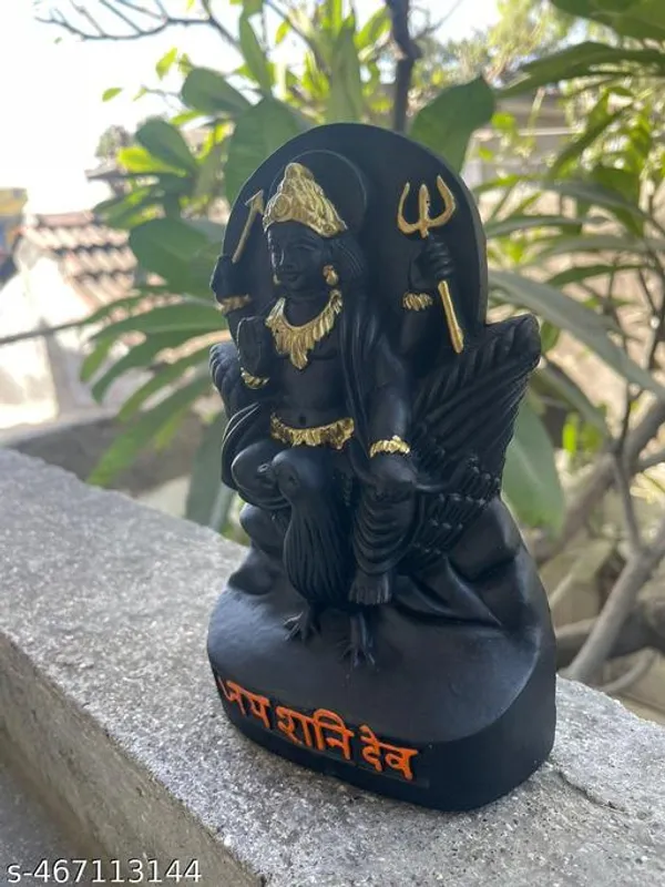 Marble_Dust_Lord_Shani_Dev_Shani_Maharaj_Statue_7_Inches_Black_1_Piece