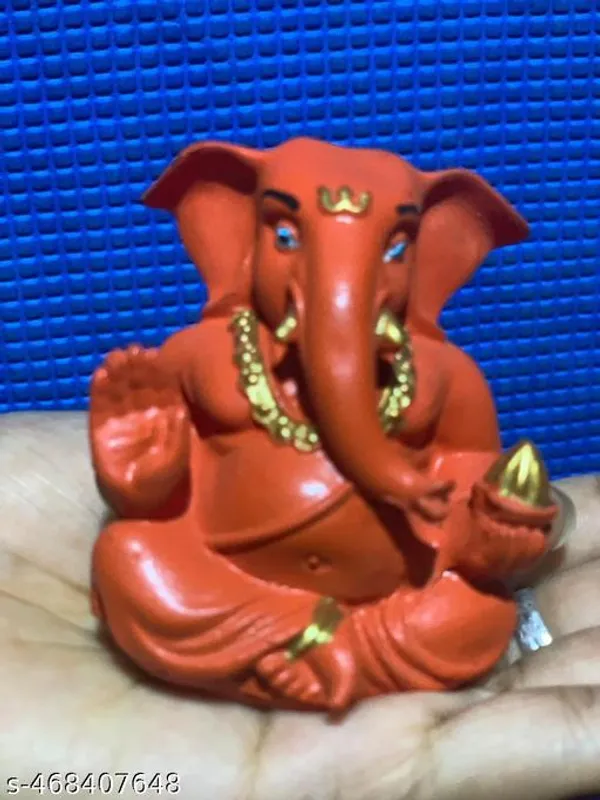 Pack_Of_2_Poly_Resin_Ganesha_Statue_Perfect_For_Car_Dashboard_Office_Desk_Shelves_And_Home_Decor_Ideal_Housewarming_Gift_Orange