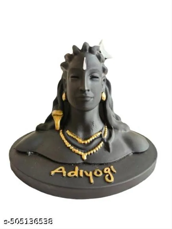 Pack_Of_2_Adiyogi_Shiva_Statue_For_Car_Dashboard_Home_Decor_Spiritual_Idol_Ceramic_Miniature_Options