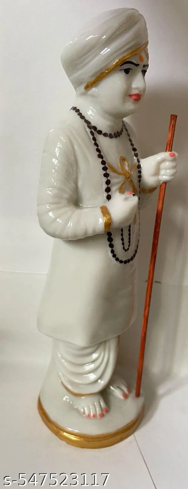 Virpur_Jalaram_Bapa_Idol_11_Inch_Handcrafted_Decorative_Statue_For_Home_Office_Mandir_Gift_Collectible_Use_Traditional_Indian_Art