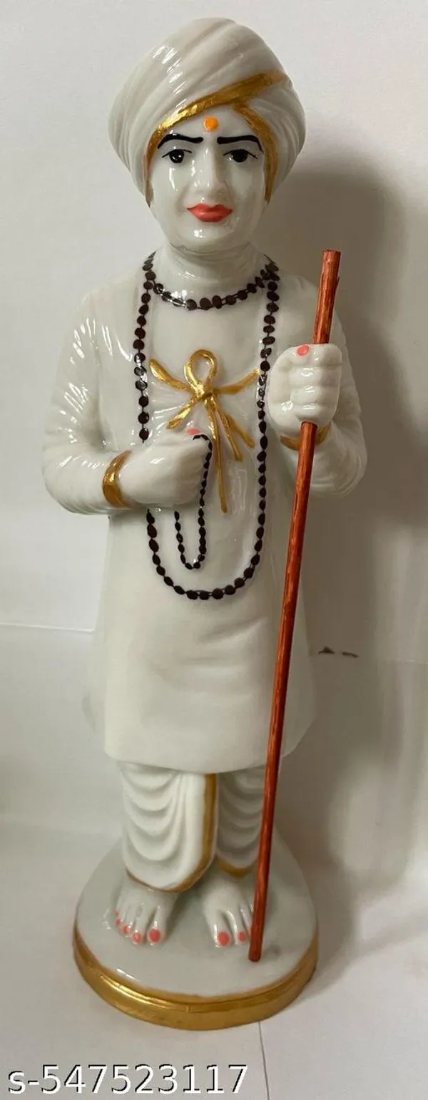 Virpur_Jalaram_Bapa_Idol_11_Inch_Handcrafted_Decorative_Statue_For_Home_Office_Mandir_Gift_Collectible_Use_Traditional_Indian_Art