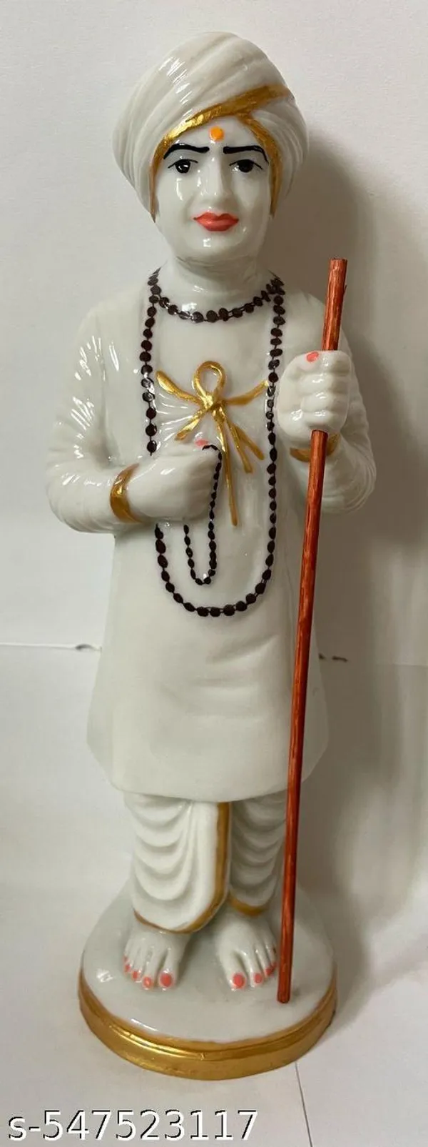 Virpur_Jalaram_Bapa_Idol_11_Inch_Handcrafted_Decorative_Statue_For_Home_Office_Mandir_Gift_Collectible_Use_Traditional_Indian_Art