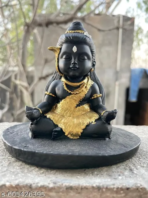 Pack_Of_2_Black_Gold_Lord_Shiva_Idol_Resin_Mahadev_Statue_For_Home_Temple_Pooja_Mandir_Car_Dashboard_Decorative_Shivji_Murti_For_Spiritual_Gifting_Decor_Lord_Shiva