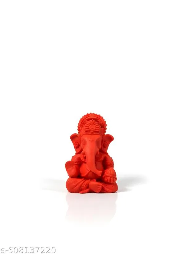 Pack_Of_2_Sindoor_Color_Resin_Ganesha_Idol_5.5X4_Cm_Ganpati_Bappa_Murti_For_Home_Decor_Housewarming_Gift_Purpose