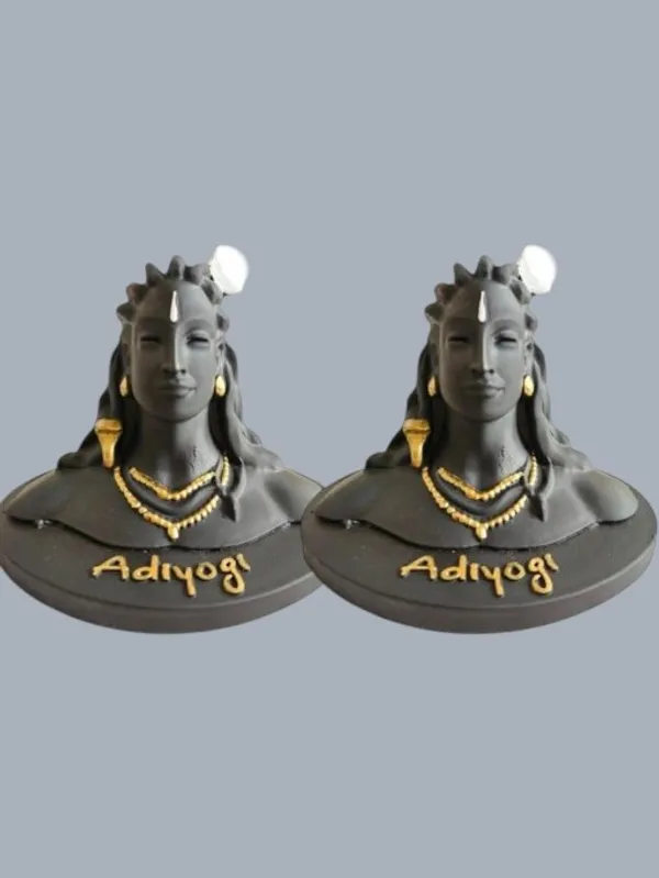 Pack_Of_2_Adiyogi_Shiva_Statue_For_Car_Dashboard_Home_Decor_Spiritual_Idol_Ceramic_Miniature_Options