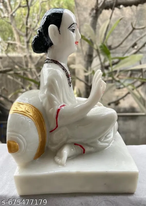 Mahaprabhuji_Shri_Vallabhacharyaji_Champranya_Mahaprabhuji_Nathdwara_Mahaprabhuji_Idol_Marble_Dust_Resin_Height_8Inch_Lenght_5Inch_Marble_Type