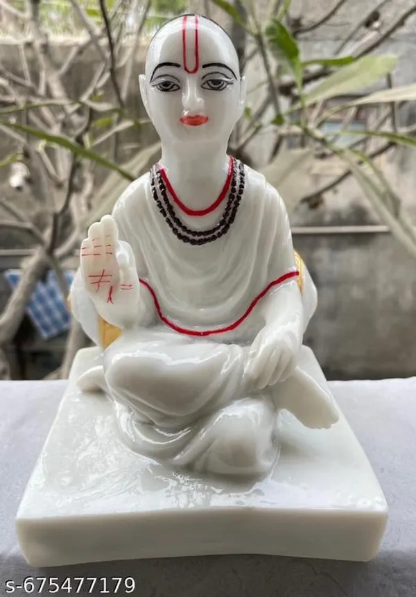 Mahaprabhuji_Shri_Vallabhacharyaji_Champranya_Mahaprabhuji_Nathdwara_Mahaprabhuji_Idol_Marble_Dust_Resin_Height_8Inch_Lenght_5Inch_Marble_Type