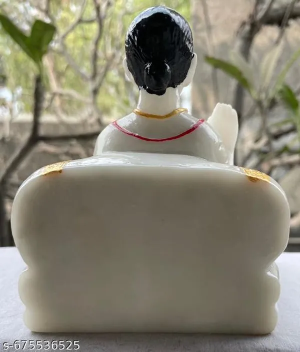 Mahaprabhuji_Shri_Vallabhacharyaji_Champaranya_Mahaprabhuji_Nathdwara_Mahaprabhuji_Idol_Marble_Dust_Resin_Height_5Inch_Lenght_3_5Inch_Marble_Type