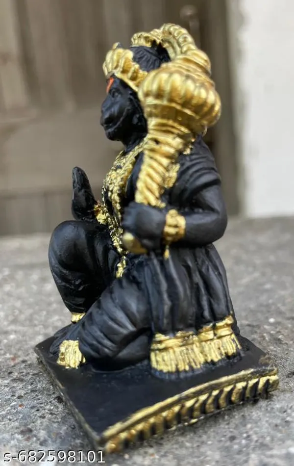 Pack_Of_2_Resin_Hanuman_Idol_In_Sitting_Posture_Compact_Hanuman_Murti_For_Car_Dashboard_Temple_For_Home_Or_Puja_Mandir_Ideal_Return_Gifts_For_Pooja
