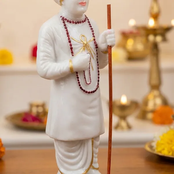 Virpur_Jalaram_Bapa_For_Home_Office_Mandir_Decor_Gift_Items_Collectible_Handicraft_Art_Height_7_Inch