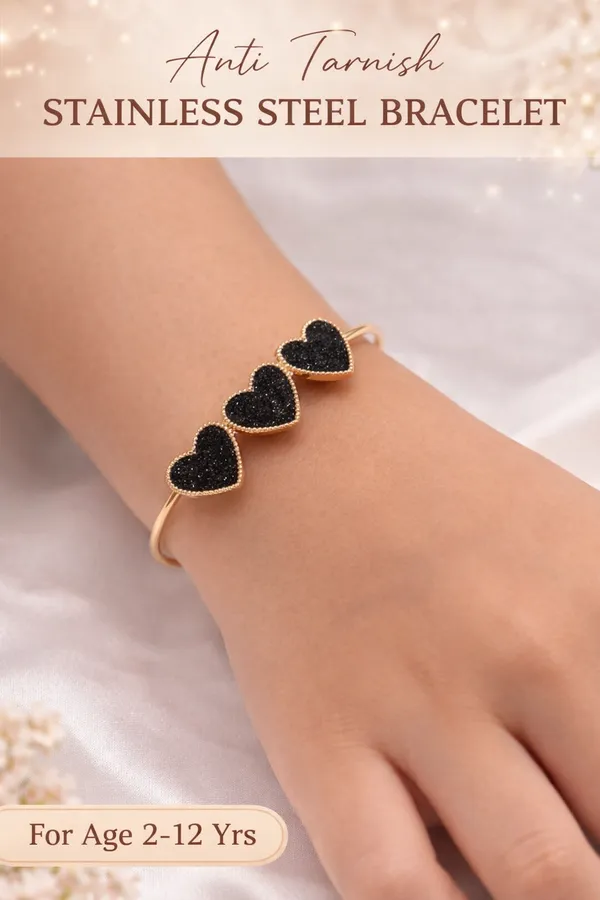 Anti-Tarnish_Stainless_Steel_Heart_Bracelet_For_Kids