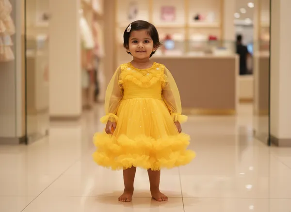 Girls_Yellow_Princess_Party_Dress_With_Ruffled_Tulle_Hem_And_Mesh_Sleeves