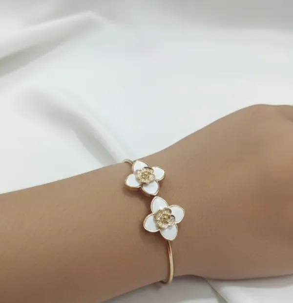 Stainless_Steel_Floral_Cuff_Bracelet_For_Kids