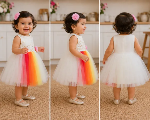 399/-_Sale_:_Rainbow_Sunset_Princess_Party_Wear_Frock_-_NR