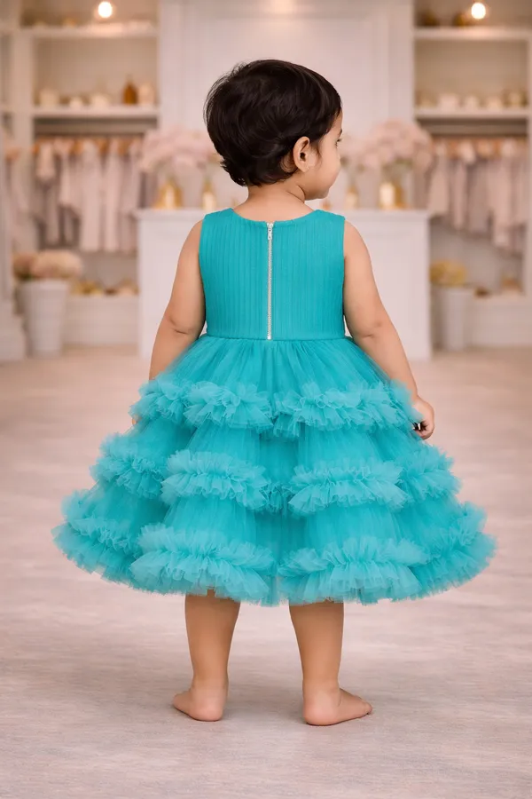 Girls_Turquoise_Tiered_Ruffle_Party_Dress