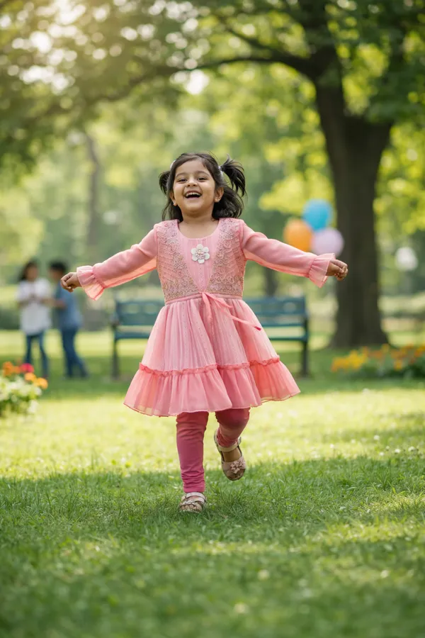 Pink_Tiered_Dress_With_Embroidered_Bodice_And_Matching_Leggings_-_Girls_Ethnic_Wear_Set