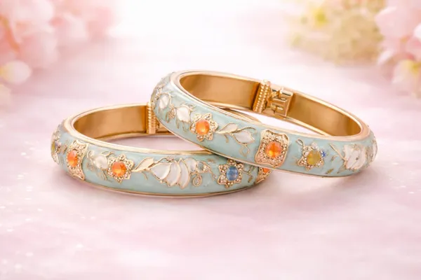 Elegant_Floral_Anti_Tarnish_Meenakari_Bangles_(Set_Of_2)
