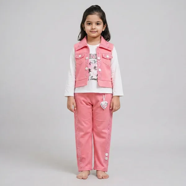 Girls_3-Piece_Pink_Denim_Jacket_And_Pants_Set