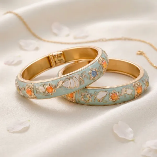 Elegant_Floral_Anti_Tarnish_Meenakari_Bangles_(Set_Of_2)