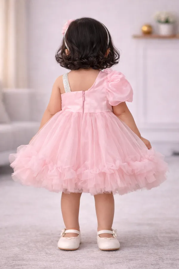 Pink_Tulle_Flower_Girl_Dress_With_Embellished_Shoulder
