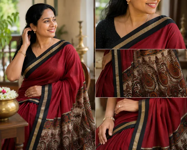 Crimson_Red_Traditional_Printed_Saree