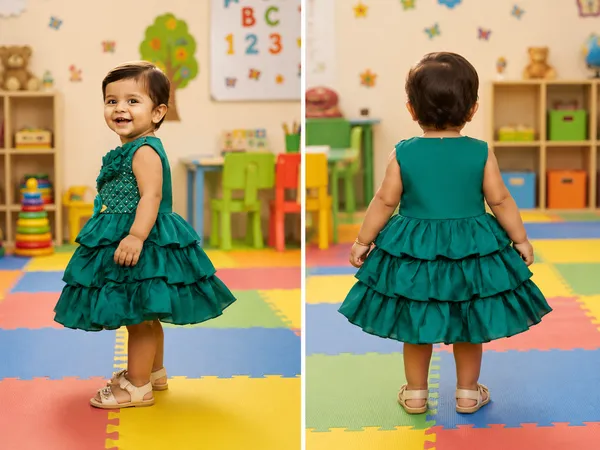 Emerald_Green_Layered_Party_Wear_Frock